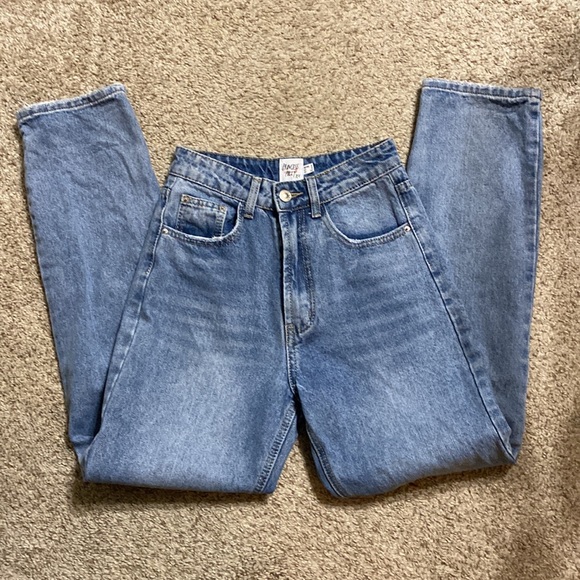 Princess Polly Denim Jeans Long US 2 High Rise - Picture 3 of 4